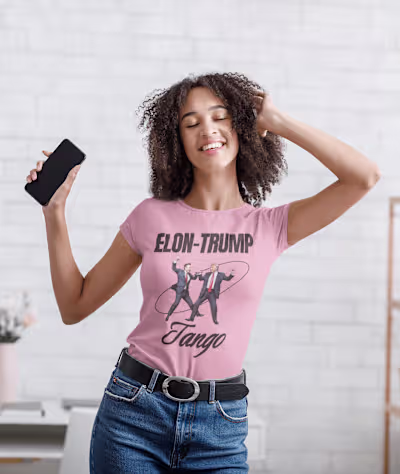 Elon Trump Tango Meme Trend Based T Shirt Design