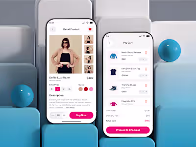 Luxury Shopping Mobile App Design
