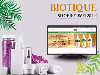 Biotique | Shopify Website