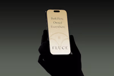 Brand identity for Fluce, a