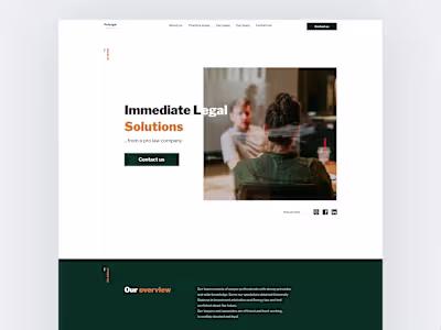 Website for boutique law firm