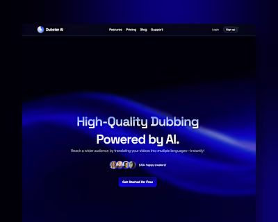 Dubster AI - Framer Website Design & Development