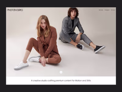 (Framer Website & Logo) for PhotoWorks Studio