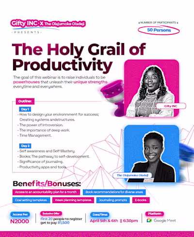 THE HOLY GRAIL OF PRODUCTIVITY