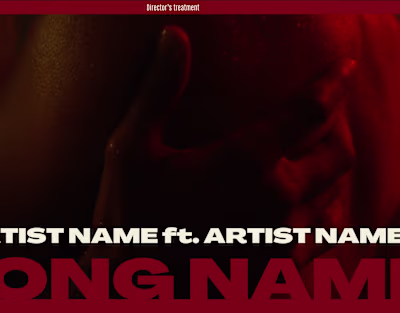 Music Video | Director's Treatment