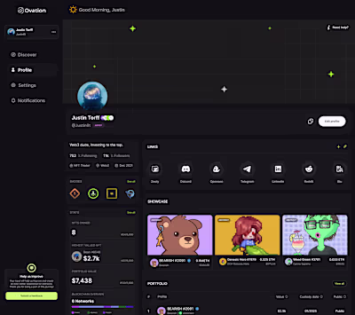 Ovation: Designing the Ultimate NFT Portfolio & Discovery Hub