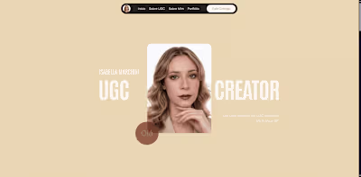Isabella UGC Portifolio
