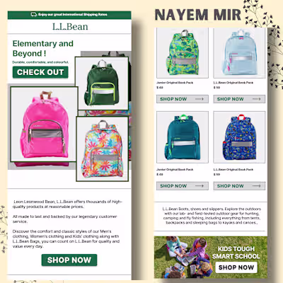 I'll do Email Template Design  Klaviyo and Mailchimp.