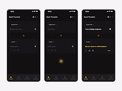 UI Screens from a translation