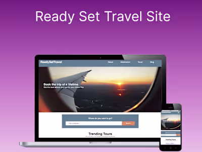 Ready Set Travel Website 