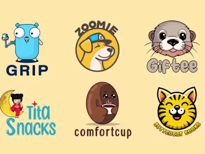 modern logo design with copyrights