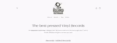 Vinyl record e-commerce website.