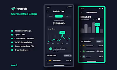 Fintech Mobile App User Interface Design on Behance