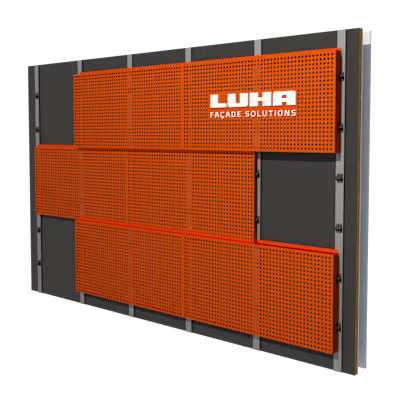 Metal Panel System 3D Mockup