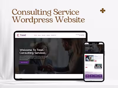 WordPress Website Development for TresC Consulting Services