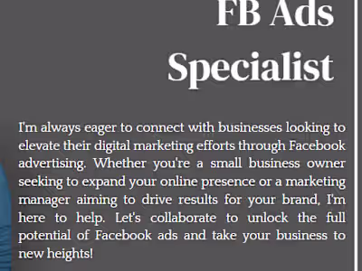 Facebook Ads | Media Buyer