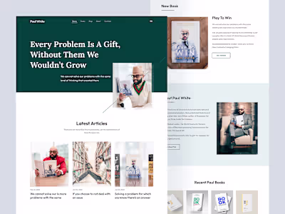 Author or Writers Blog Website