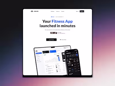 Dojo — Your Fitness App Launched in Minutes