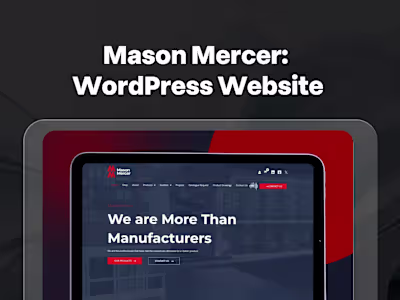 Mason Mercer: WordPress Website Design & Development