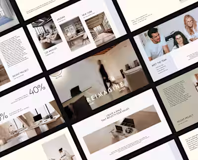 In designing a presentation, sometimes less is more...