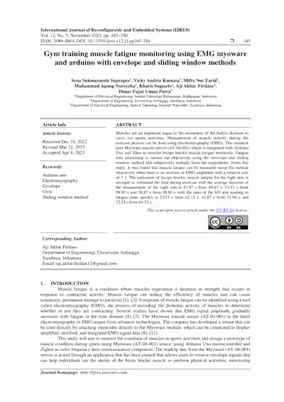 Gym training muscle fatigue monitoring using EMG myoware and ar…