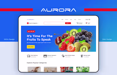 Aurora - Ecommerce Web Design