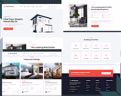 Landing Web Page For A "Real-Estate Company"