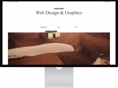 Portfolio Design - Framer Website Design