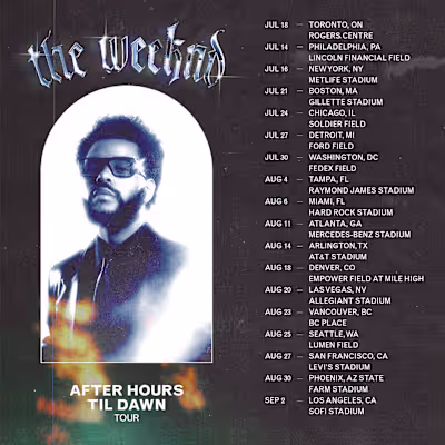 The Weeknd After Hours Tour Promotional