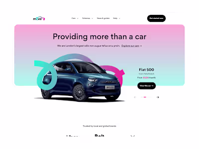 Bold, Modern Website Design for the Next-Gen Driver
