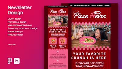 Pizza Haven | Newsletter Design