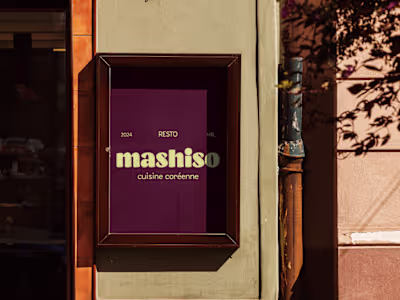 Mashiso| Retro Korean Restaurant