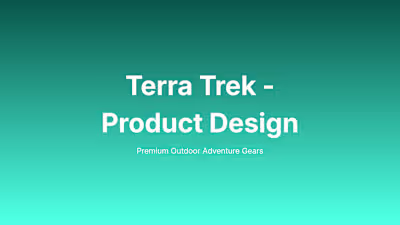 Terra Trek - Product Design