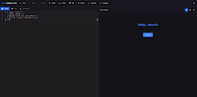 Development of CodeEditorPro Online Code Editor