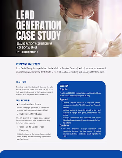 Case Study: 200-300% Daily Lead Growth for Dental Clinic