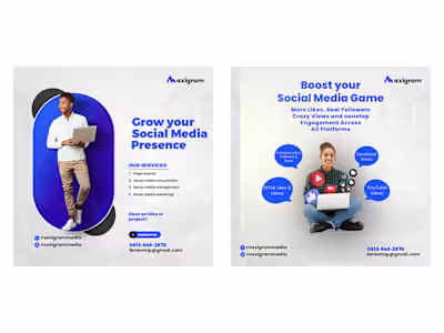 MAXIGRAM – SOCIAL MEDIA SERVICE PROMOTION