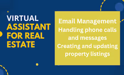 I will your virtual assistant for real estate
