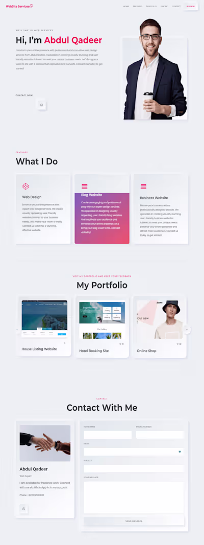 Personal Portfolio Website Design Showcase Your Skills