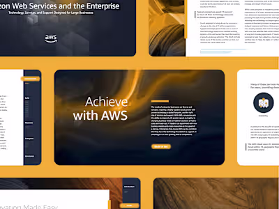 Enterprise Slide Deck Design for Amazon Web Services