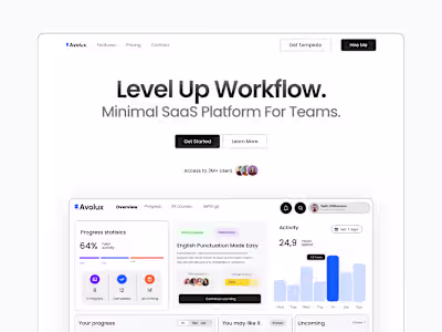 Minimal SaaS Landing Page