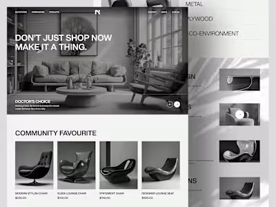Furniture eCommerce Website Furniture eCommerce Website - Di...