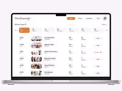 Fitness Platform UI/UX Design