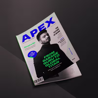 Business Strategy Magazine Cover Design Template