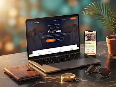 Premium landing page for a