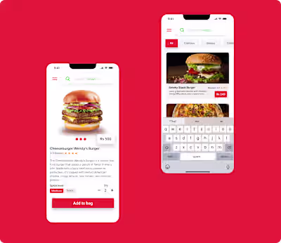 Foodie app product page