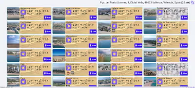 An app (https://playas.click/) for viewing up-to-date inform...