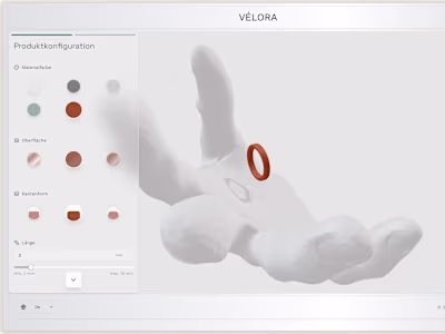 VÉLORA - Ein interaktiver 3D-Ring Konfigurator