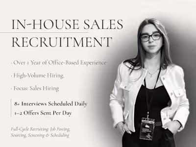 In-House Sales Recruitment for Direct Sales Company
