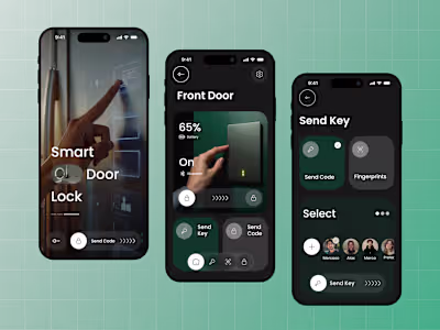 Smart Lock Mobile App Design