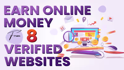 Youtube Thumbnail - Earn Online money from 8 verified websites